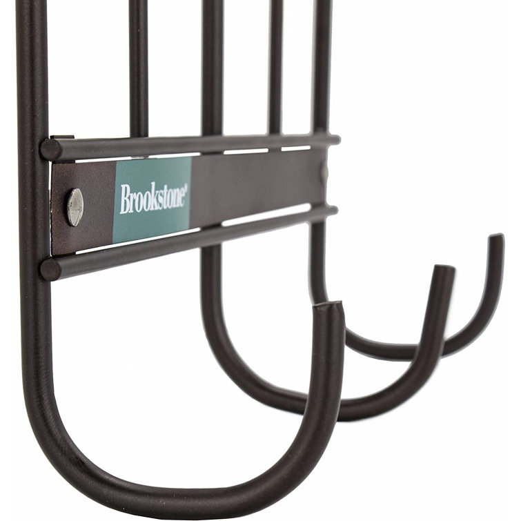 Brookstone Iron Over the Door 3 Hook Wall Mounted Coat Rack